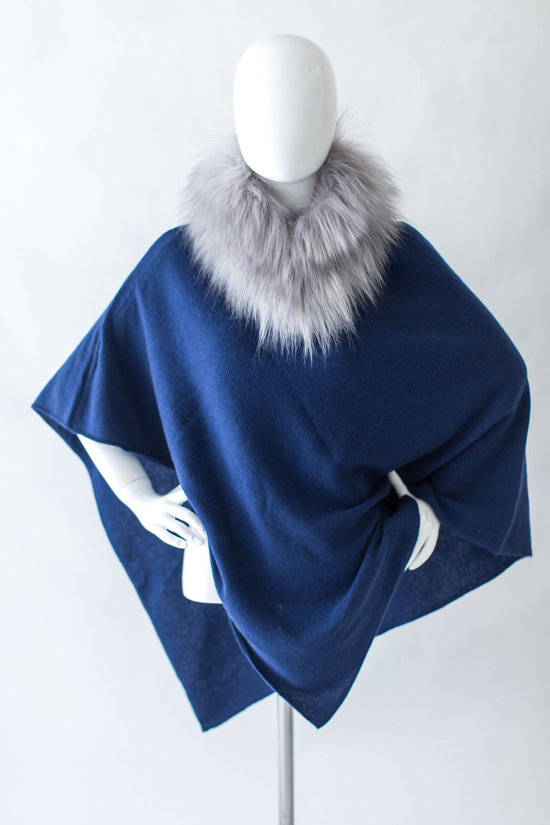 Poncho en Cachemire & Laine