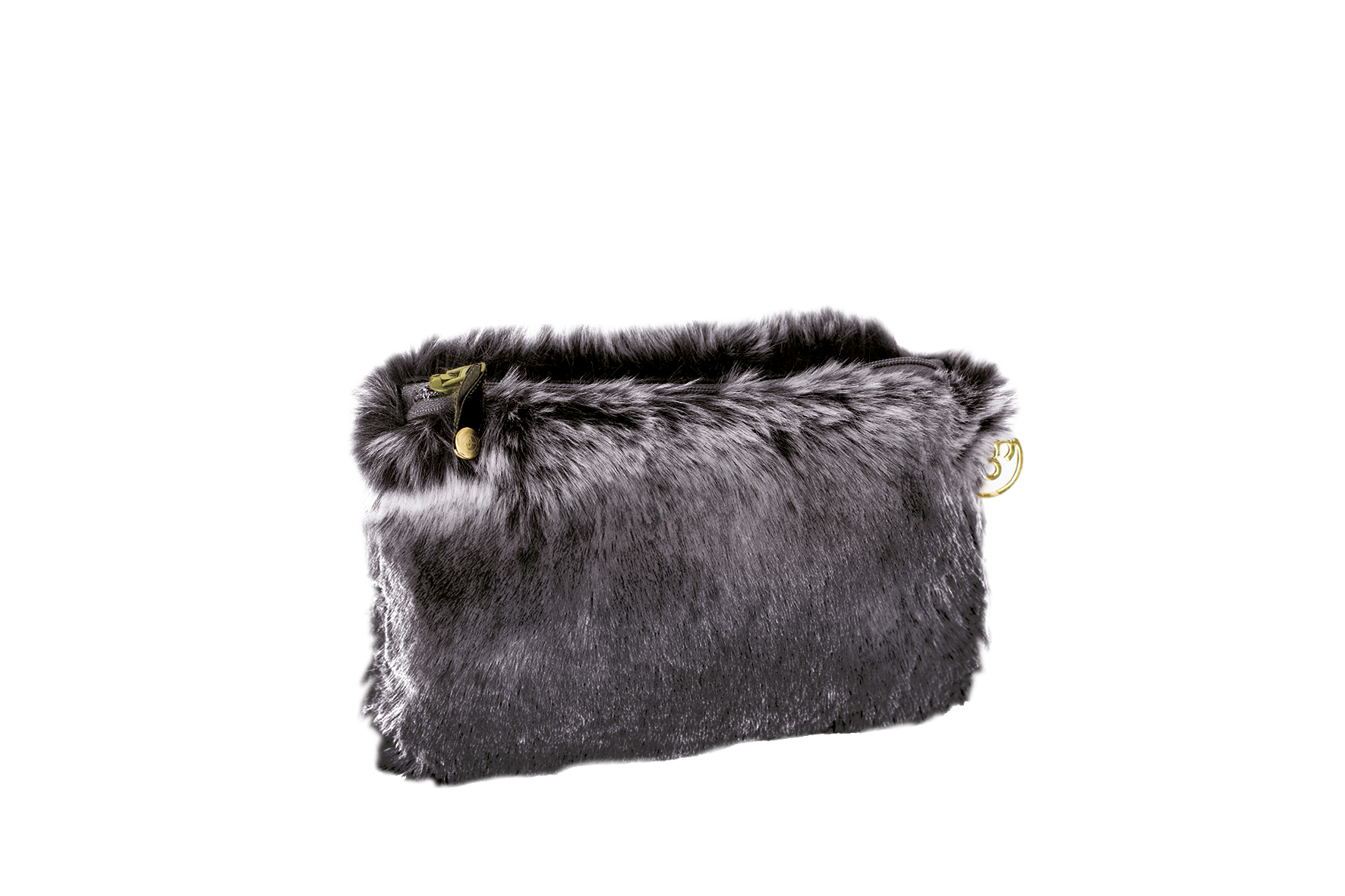 Faux fur pouch