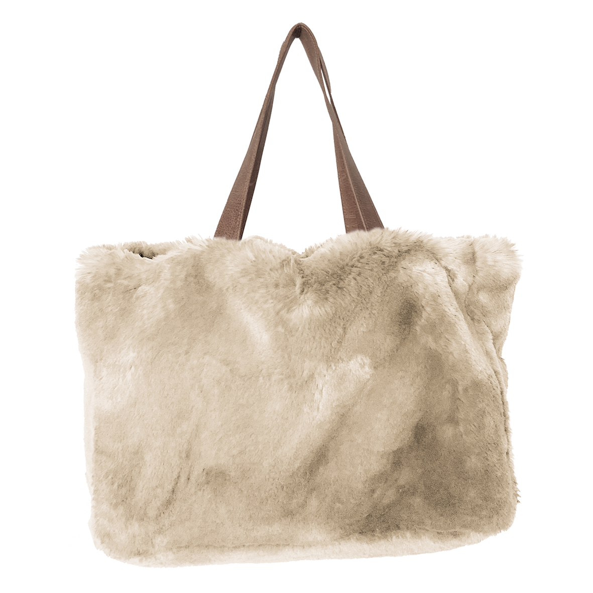 Faux fur bag