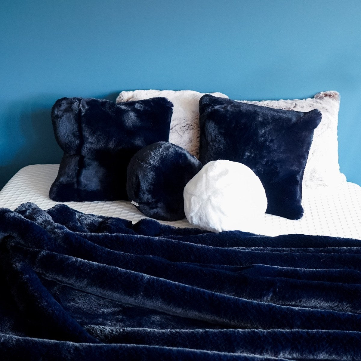 Couvre-Lit Bleu Marine