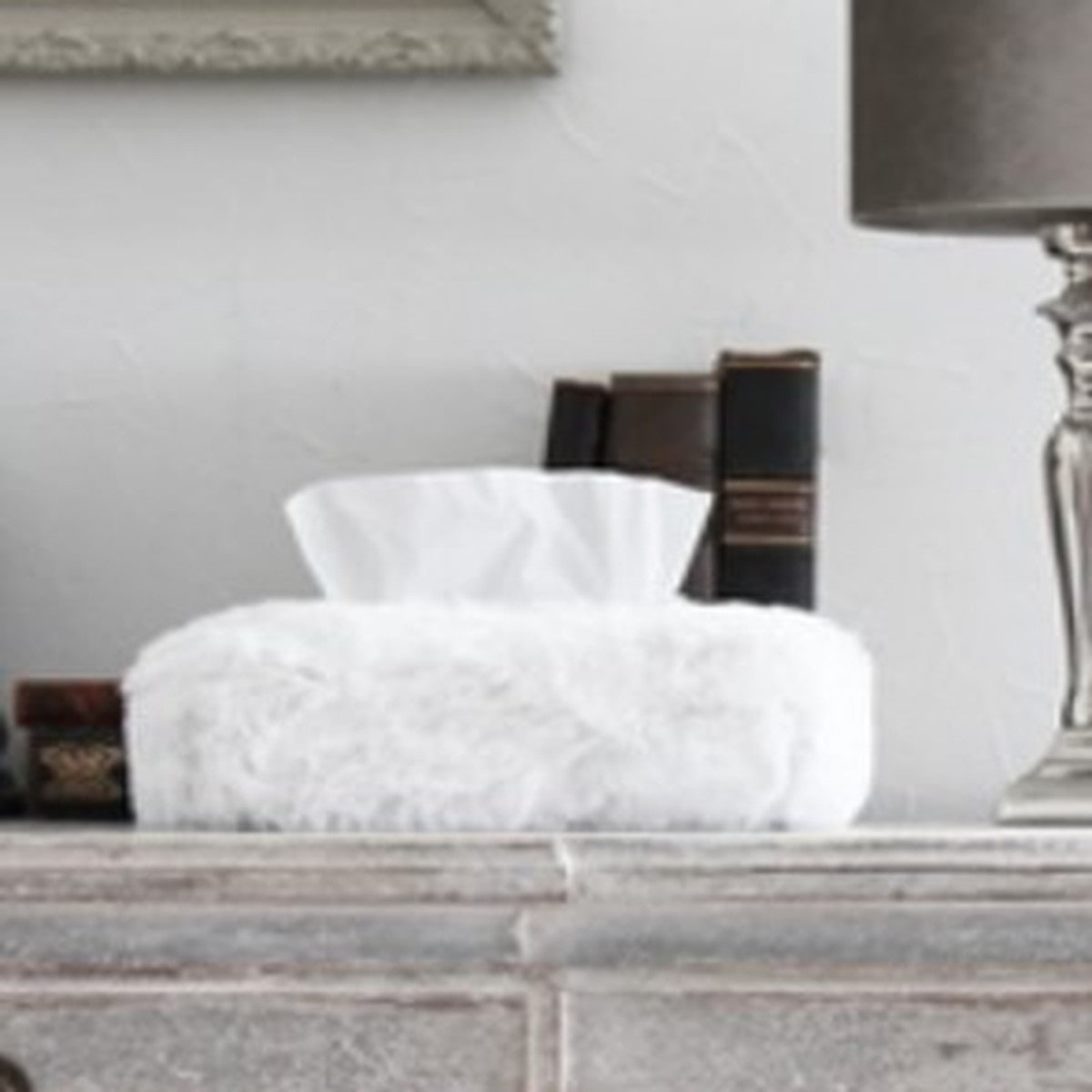 Tissue Box Cover White
