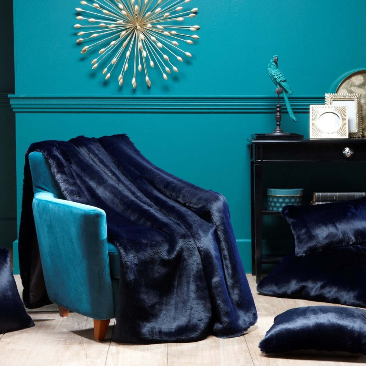 Plaid Bleu Marine