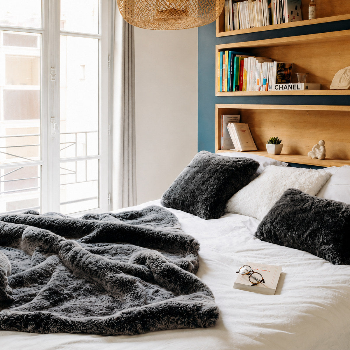 Frosted Black Cushion