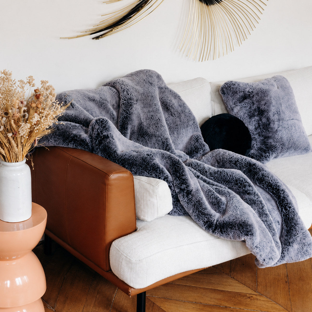 Frosted Black Cushion