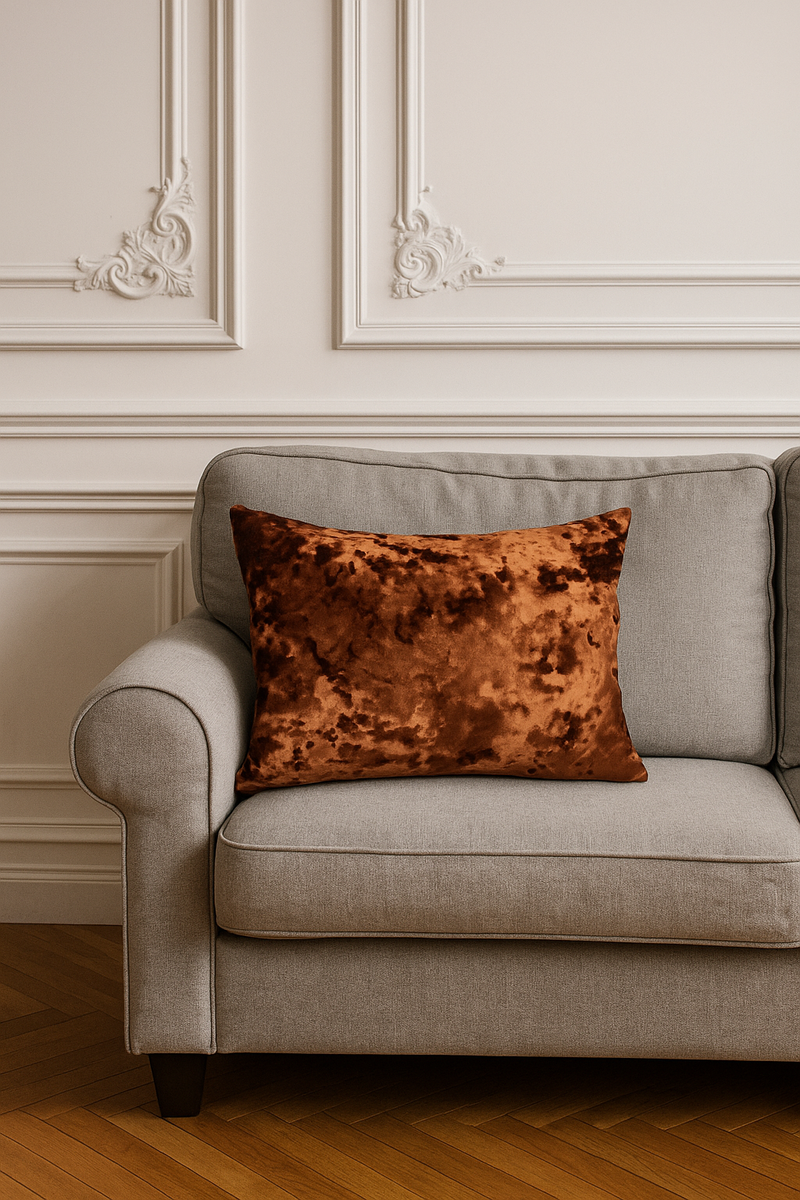 Housse de coussin en velours moiré - différentes tailles