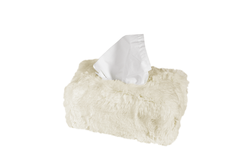 Couvre boite mouchoirs en fausse fourrure - Rectangle