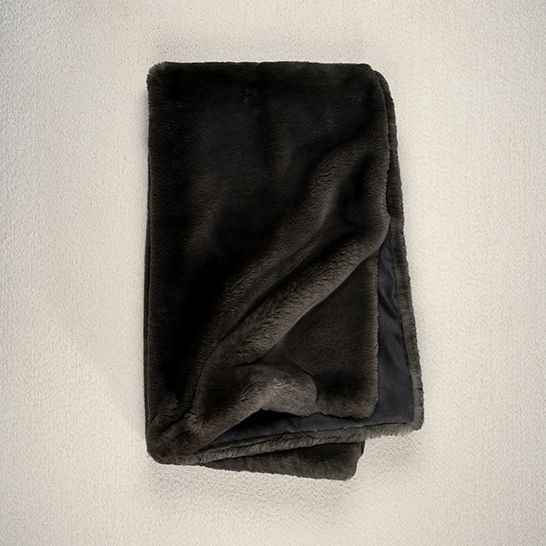 Plaid en fausse fourrure - 140 x 255 cm