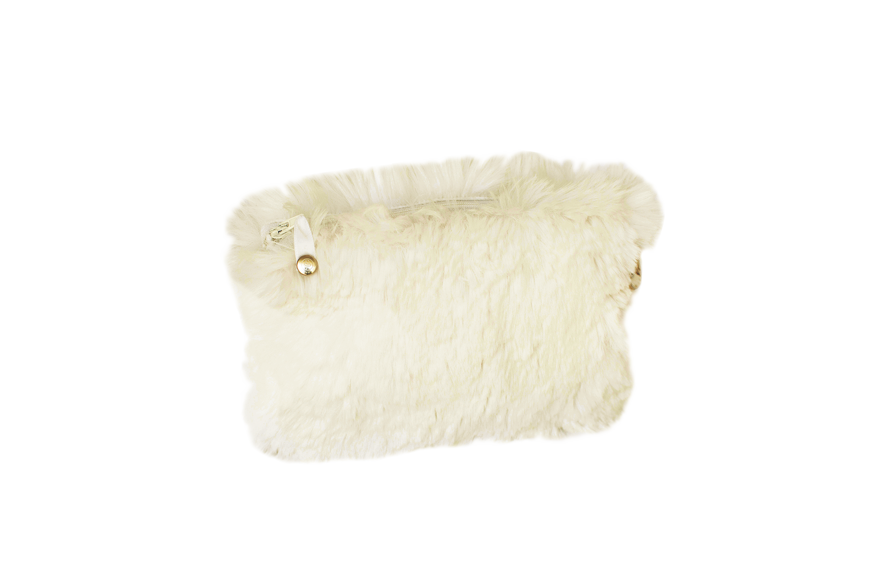Faux fur pouch