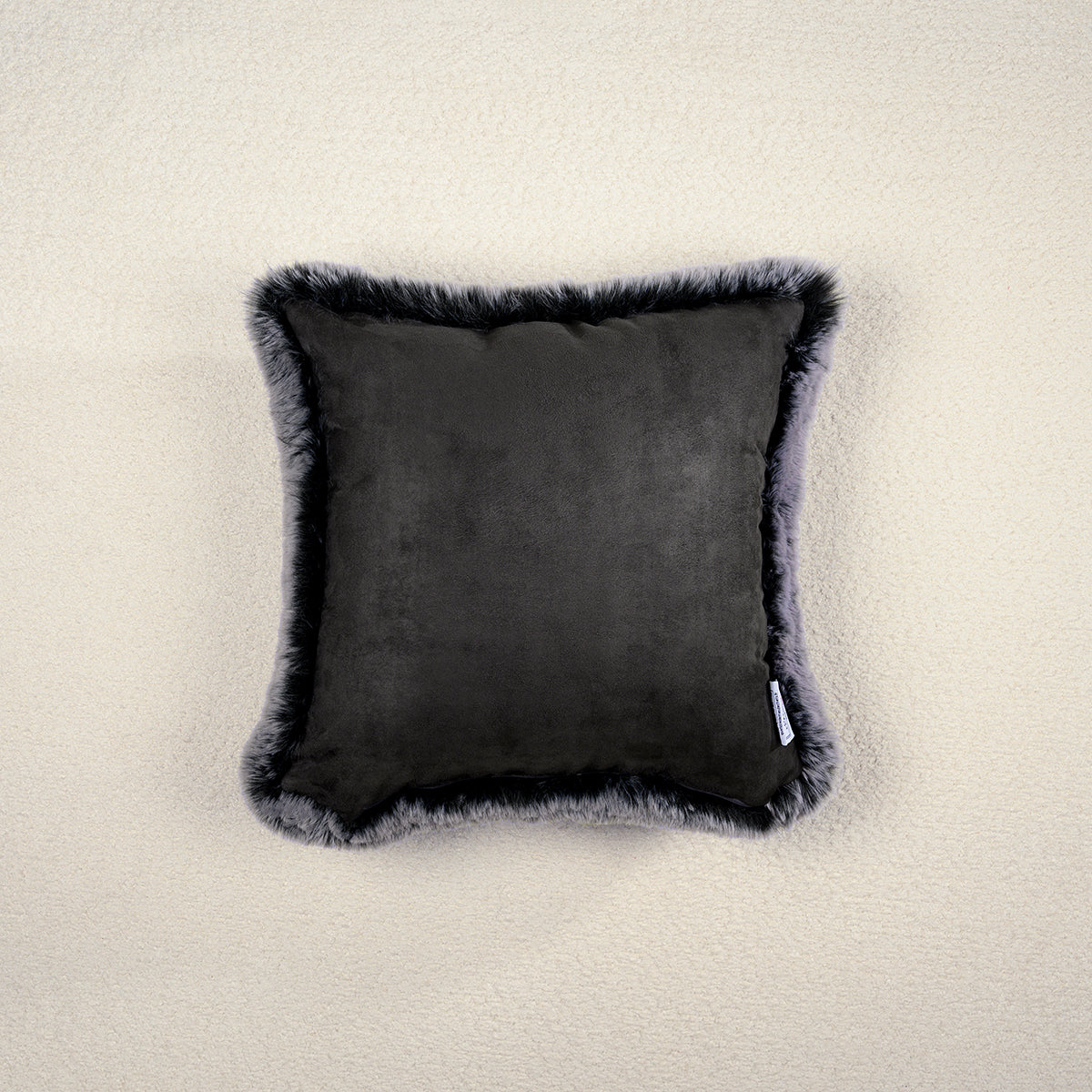 Coussin Noir Givré