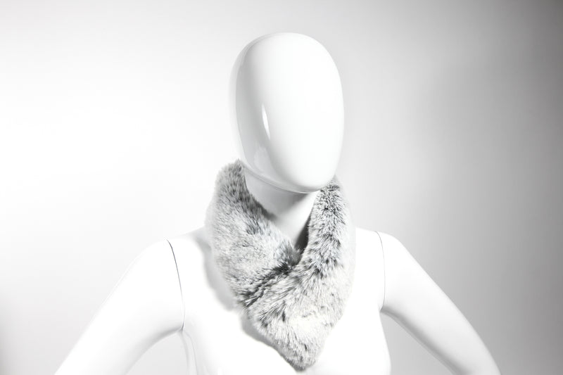 Petit col / Bandeau en fausse fourrure
