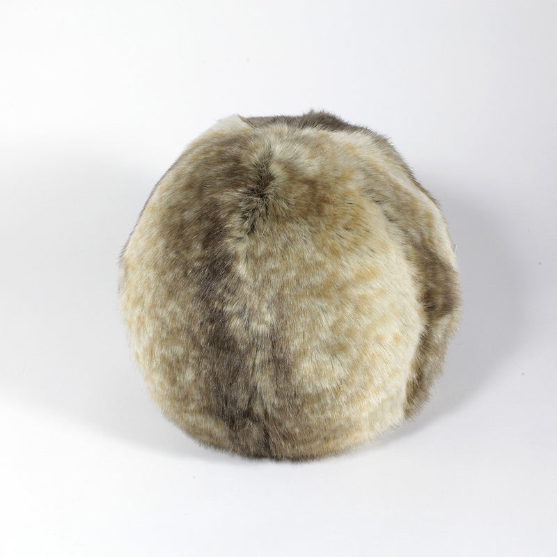 Coussin rond snowball couleur monaco Maison Pélonge.