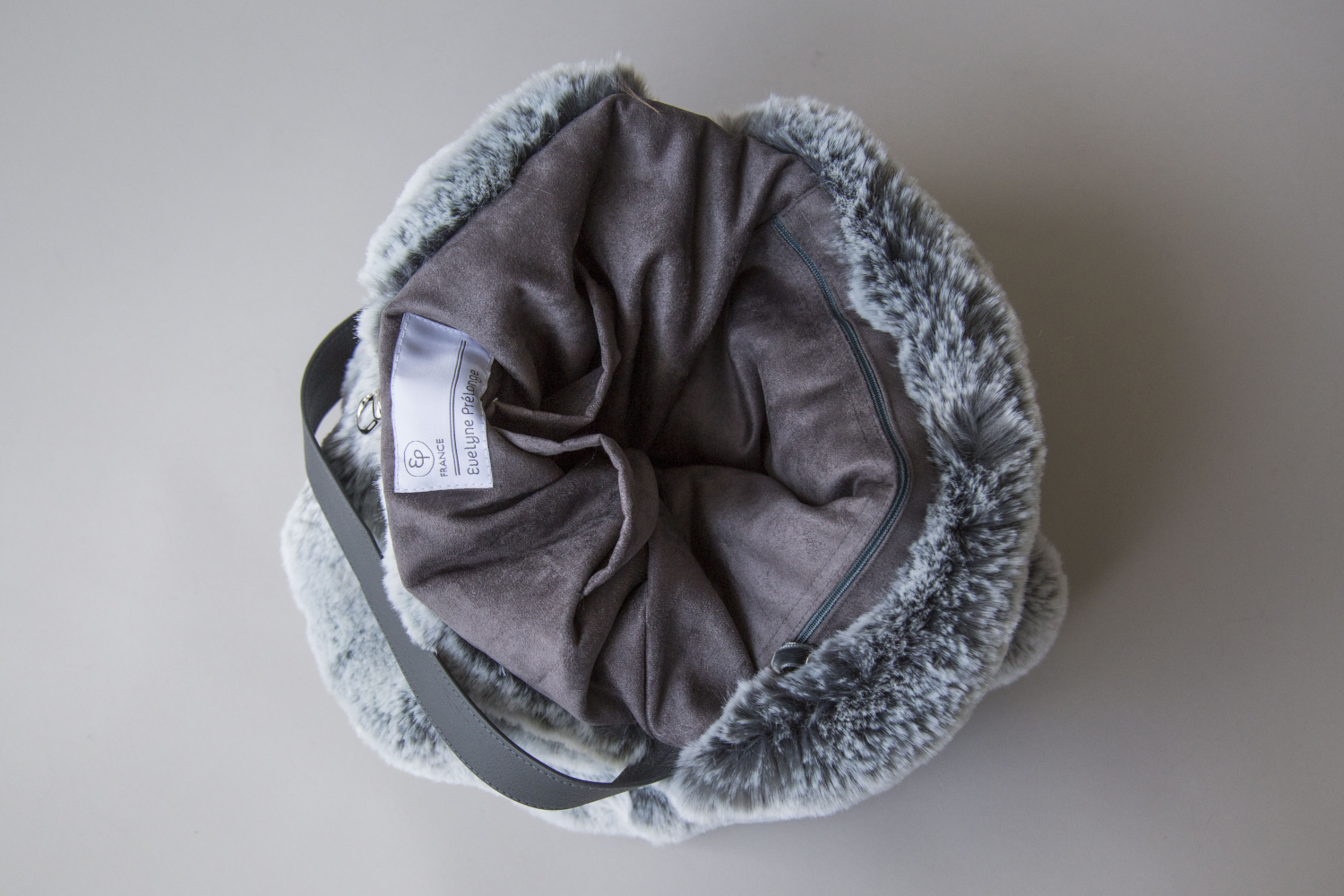 Faux fur bag
